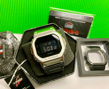 Load image into Gallery viewer, Casio G-SHOCK DW-5600 BB Steel Bezel Mod
