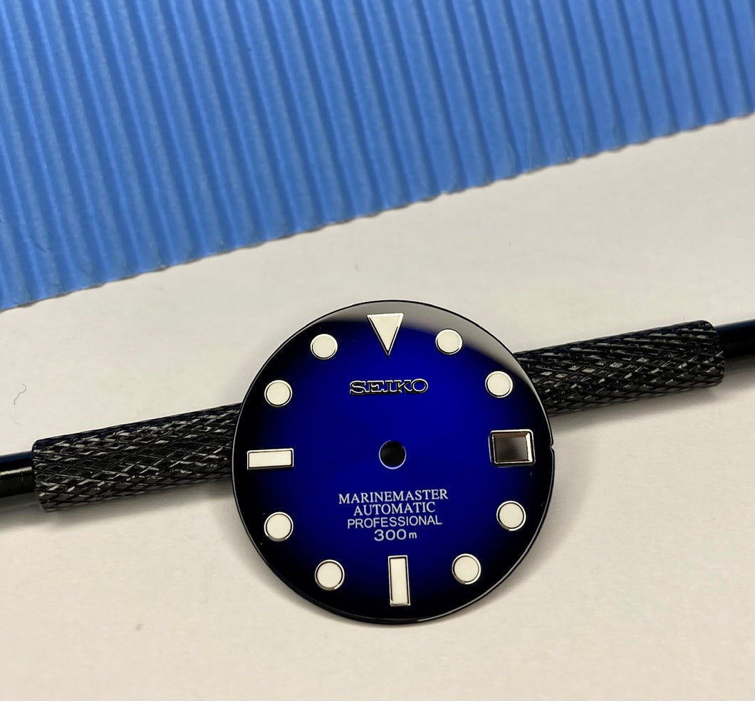 Glossy Blue Watch Dial